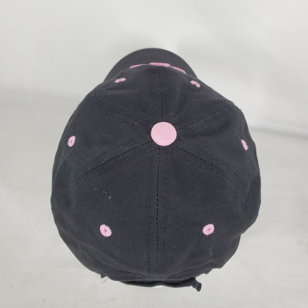 New Orleans Saints Women Ladies Hat Black Pink Logo Who Dat Strapback Adjustable - Picture 7 of 11